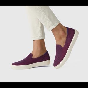 Rothy’s Slip On Sneakers in berry lattice